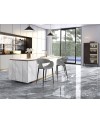 GIRO- TABURETE GRIS CLARO-NEGRO